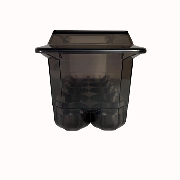 Refrigerator Egg Storage Container With Lid Brown Plastic Stackable Holder Tray - Picture 10 of 16